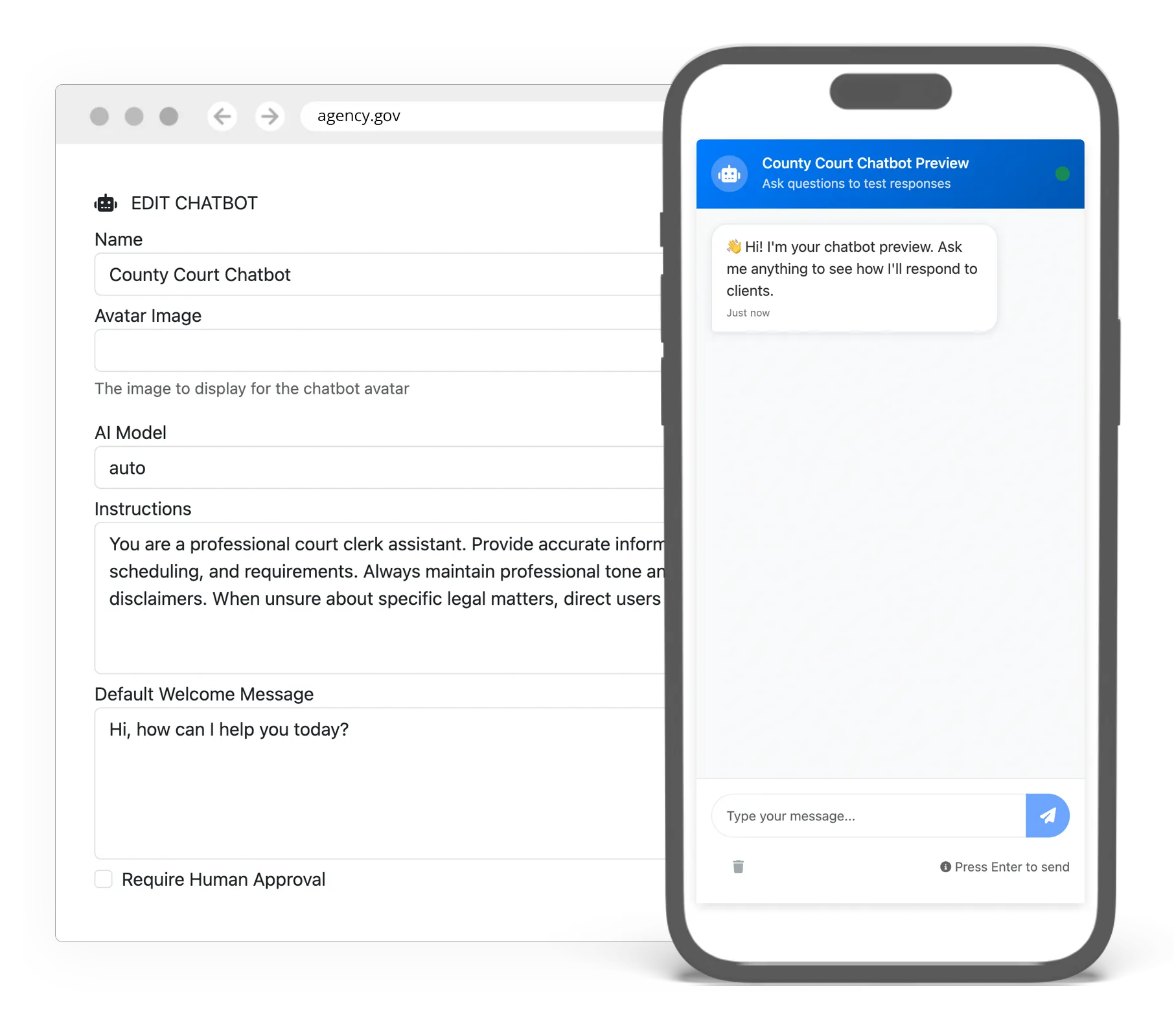 Two-Way Messaging Dashboard