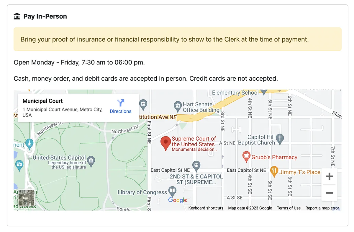 Demo In-Person Payment Portal